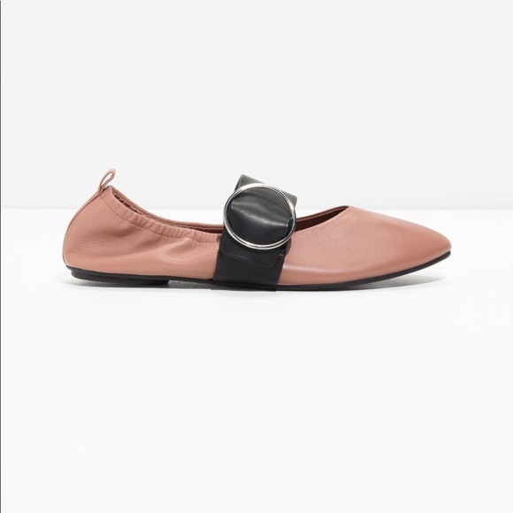 Anthropologie Shoes - Anthropologie & Others Stories Leather Ballet Flats Mary Jane Buckle - 6 6.5